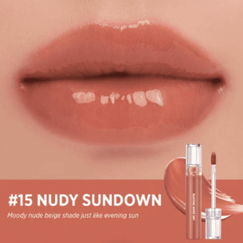 ROM&ND Glasting Water Tint Sunset Series 2 shades (4g)15 nudy sundown