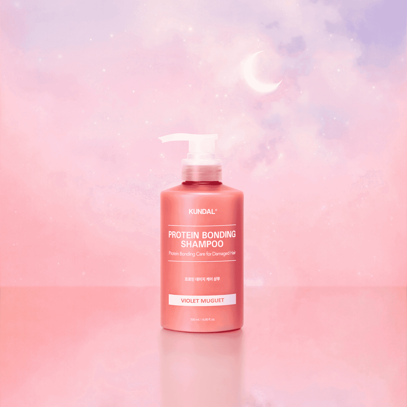 KUNDAL Protein Bonding Shampoo (500ml) pink purple sky background