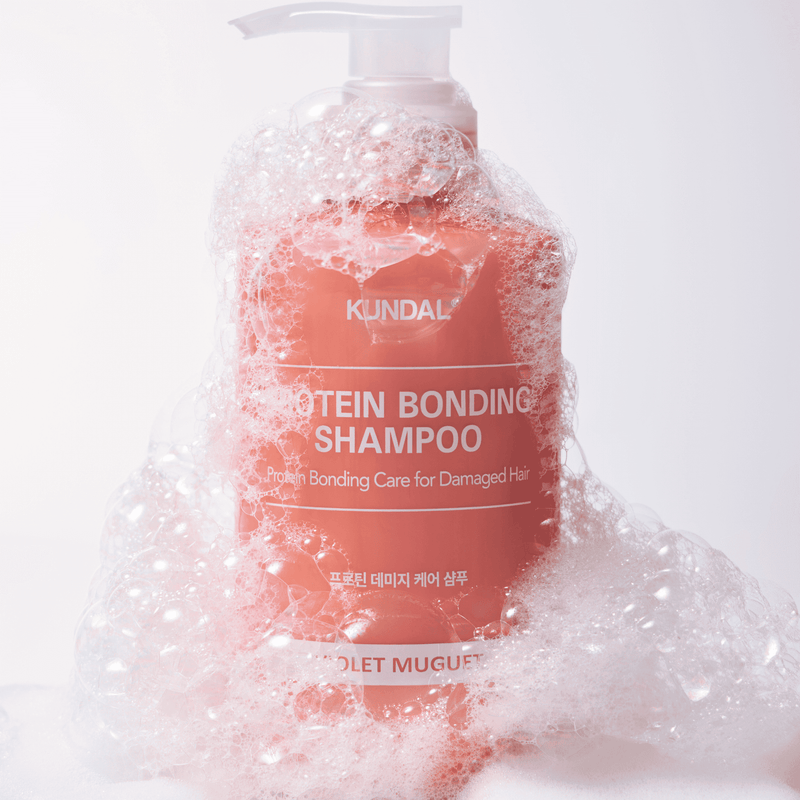 KUNDAL Protein Bonding Shampoo (500ml) with foamed up bubbles