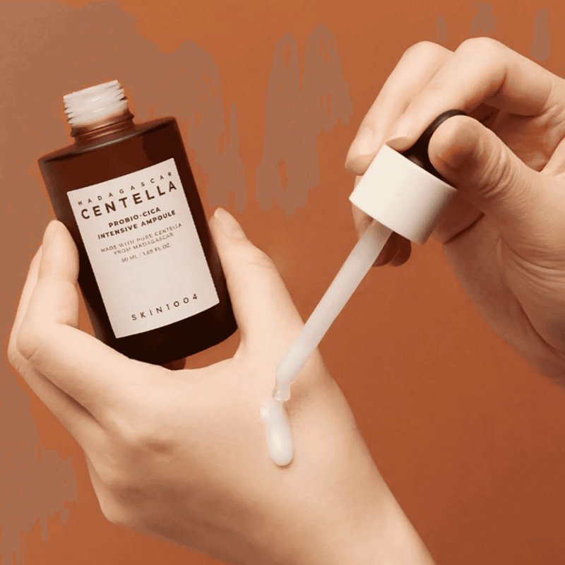 SKIN1004 Madagascar Centella Probio-Cica Intensive Ampoule (50ml) Application on the skin