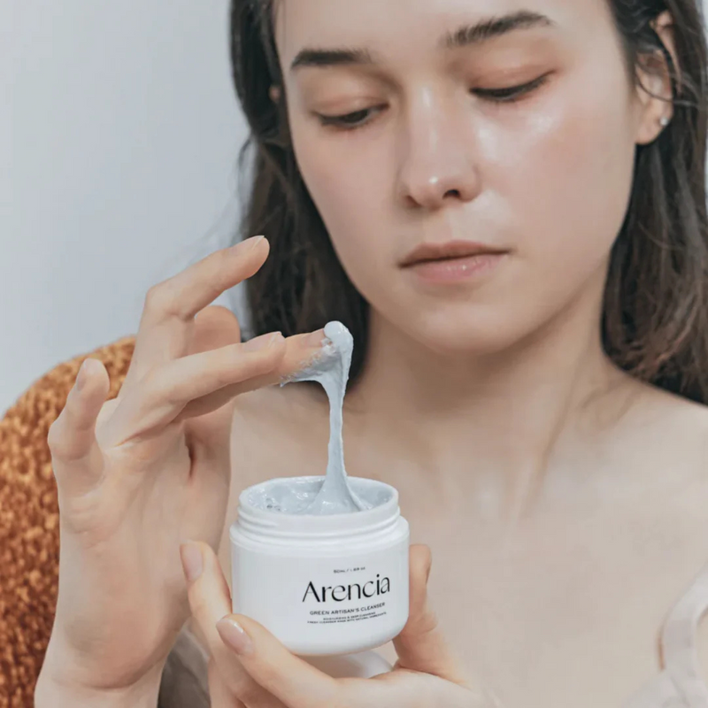 Arencia Blue Hyssop Rice Mochi Cleanser model (120g)