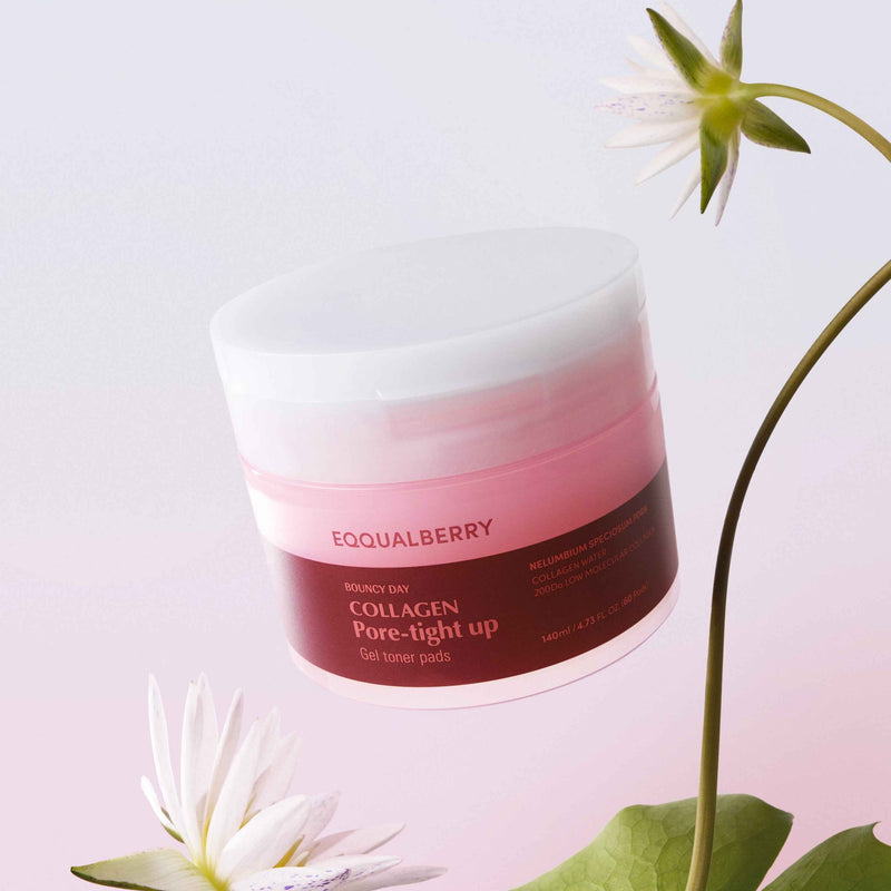 Eqqualberry Collagen Pore-Tight Up Gel Toner Pads (60pads)