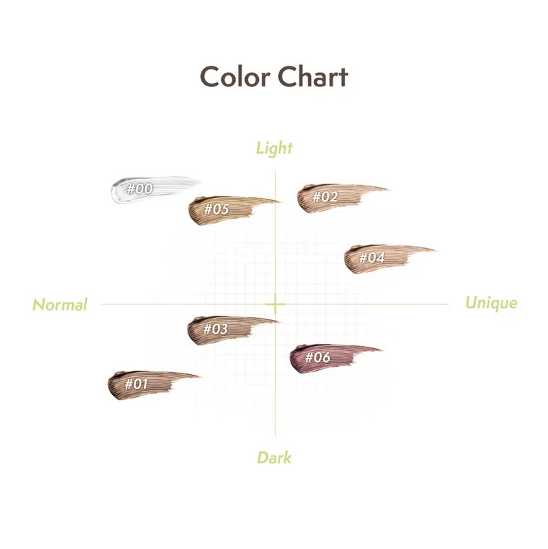 LAKA Fixi Brow Cara COLOUR CHART
