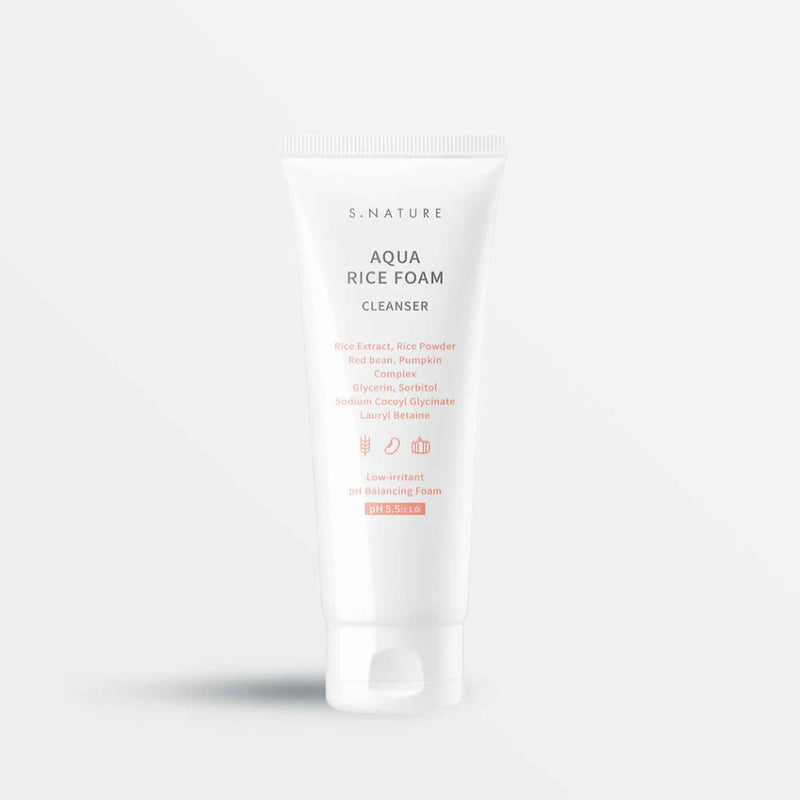 S.NATURE Aqua Rice Foam Cleanser (160ml)