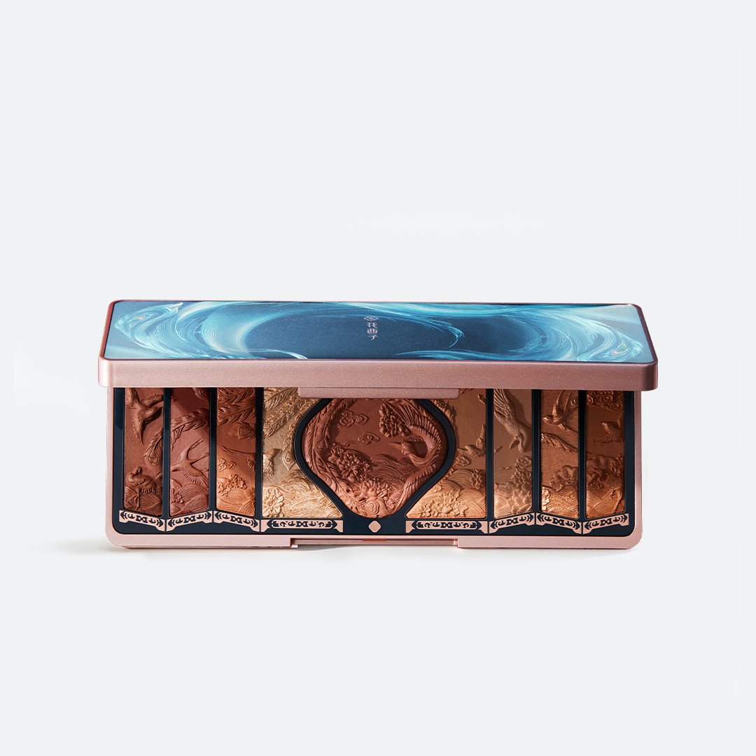 FLORASIS Floral Engraving Phoenix Makeup Palette H02 Retro Brown