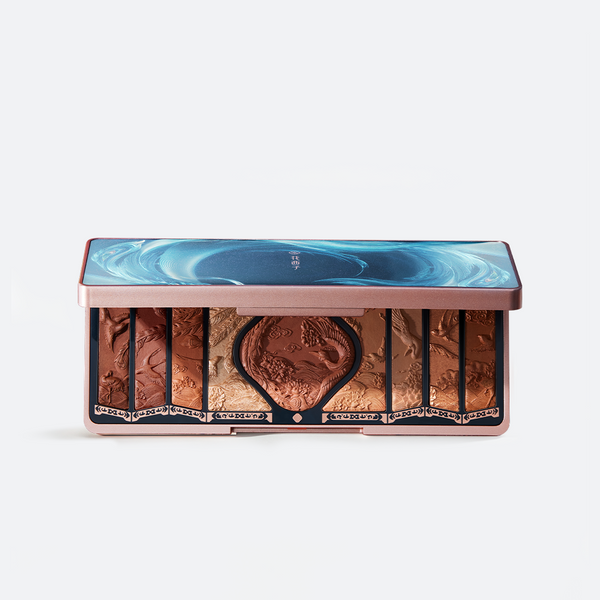 FLORASIS Floral Engraving Phoenix Makeup Palette H02 Retro Brown