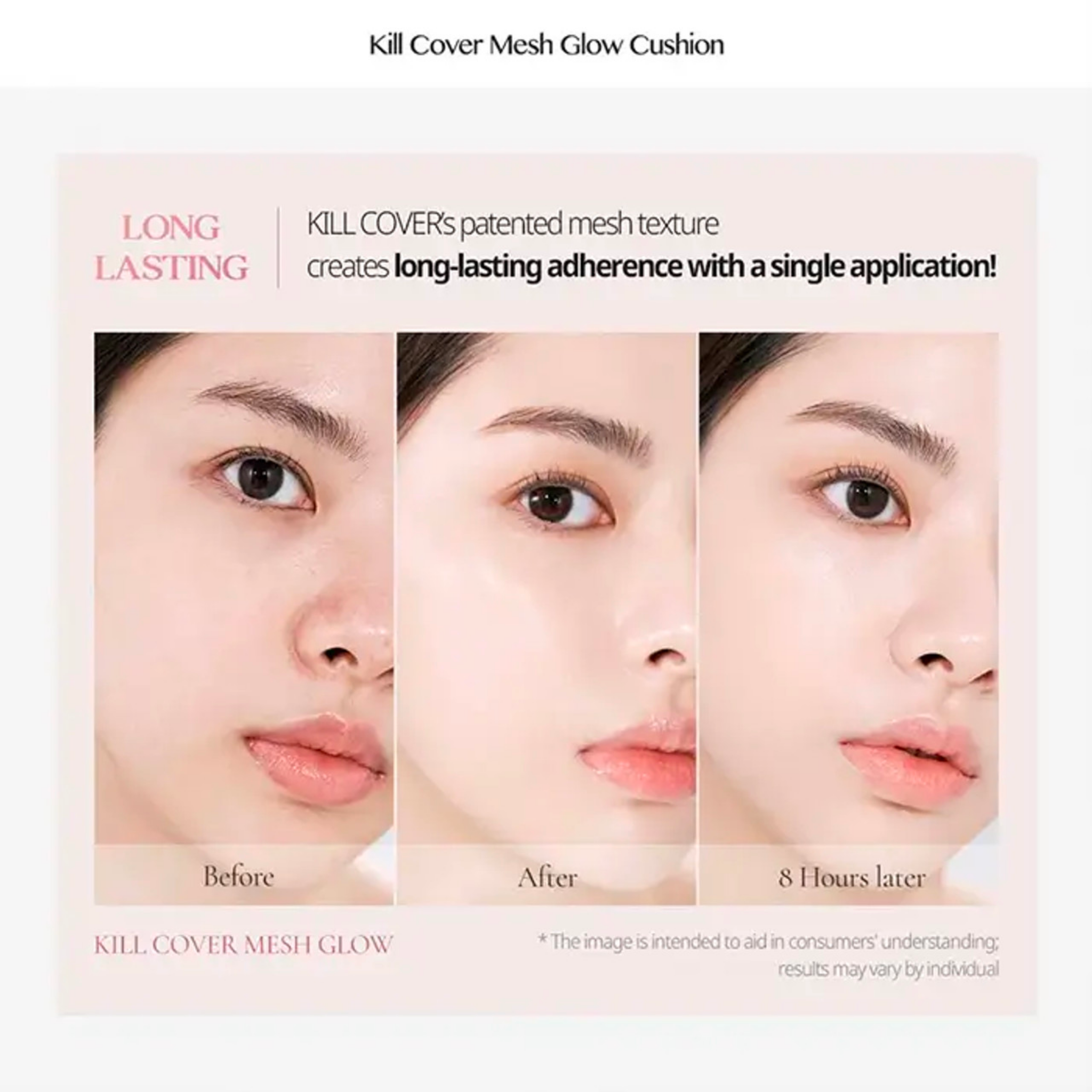CLIO Kill Cover Mesh Glow Cushion (+Refill) on skin