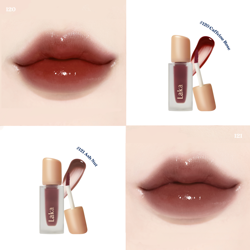 LAKA Fruity Glam Tint COLOUR SWATCH 120_121