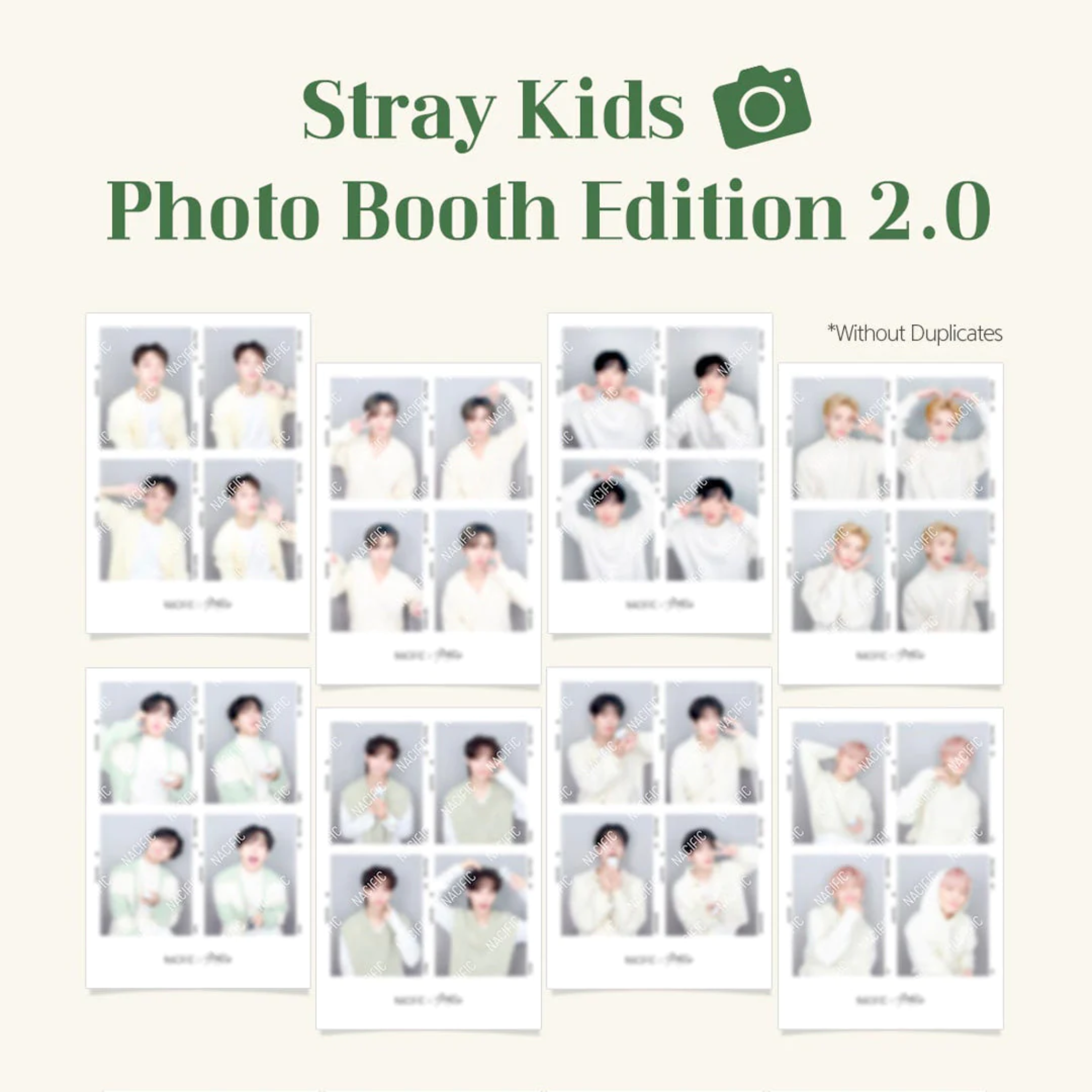 NACIFIC X STRAY KIDS TASTY OT8 Photo cards (8th Anniversary Limited Edition)