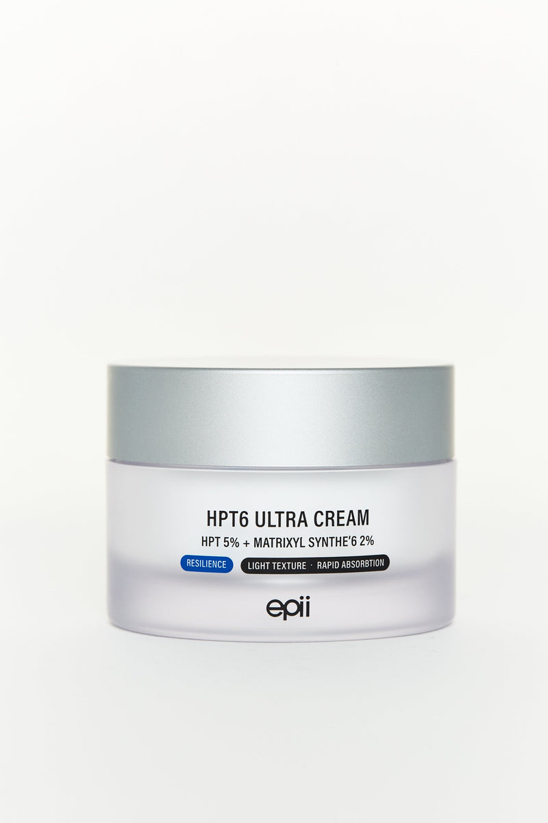 EPII HPT6 Ultra Cream 5% moisturiser jar open