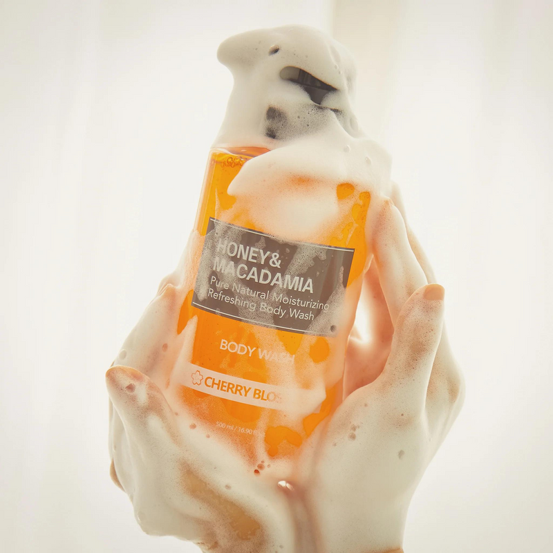 Honey & Macadamia Pure Body Wash - 6 Scents (500ml) Skin Cupid Honey & Macadamia Pure Body Wash - 6 Scents (500ml) Skin Cupid