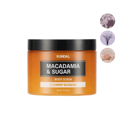 KUNDAL Macadamia & Sugar Body Scrub - 3 Scents (550g)