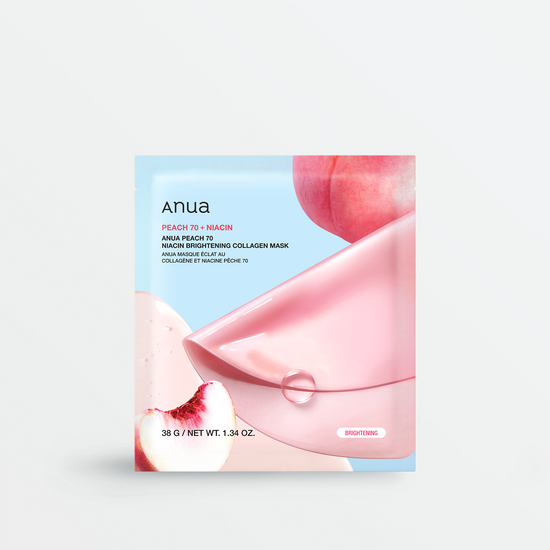 ANUA Peach 70 Niacin Brightening Collagen Mask (4pcs)