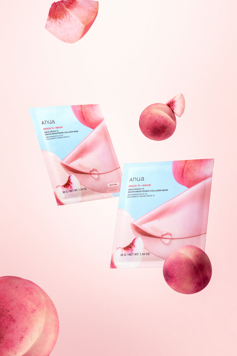 ANUA Peach 70 Niacin Brightening Collagen Mask (4pcs) PACKAGING