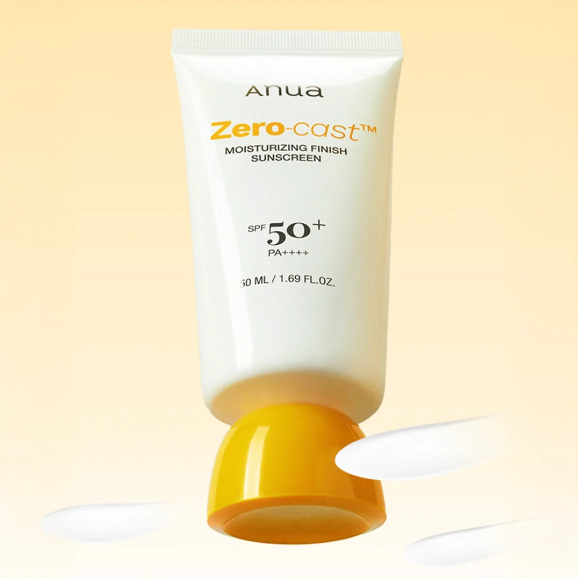 ANUA Zero-Cast Moisturising Finish Sunscreen (50ml) | Skin Cupid