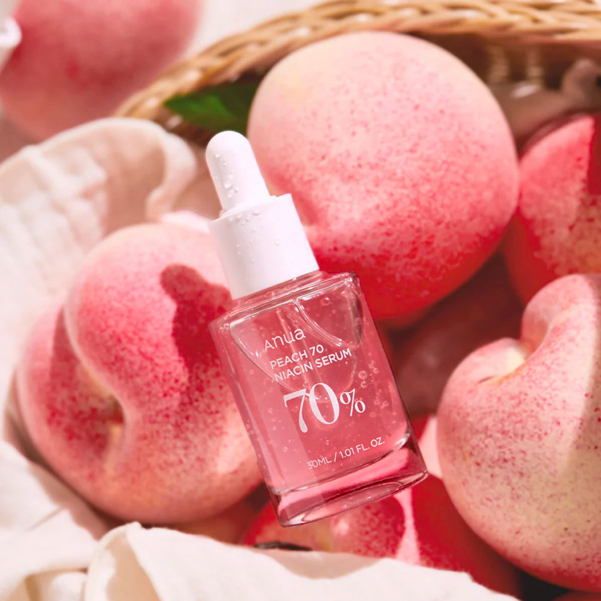 ANUA Peach 70% Niacin Serum (30ml) – Skin Cupid ANUA Peach 70% Niacin Serum (30ml) – Skin Cupid