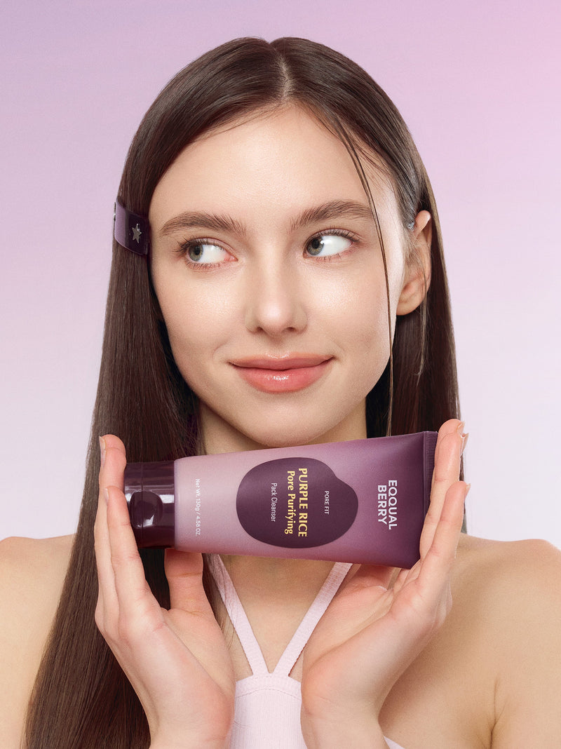 Eqqualberry Purple Rice Pore Purifying Pack Cleanser (130g) MODEL