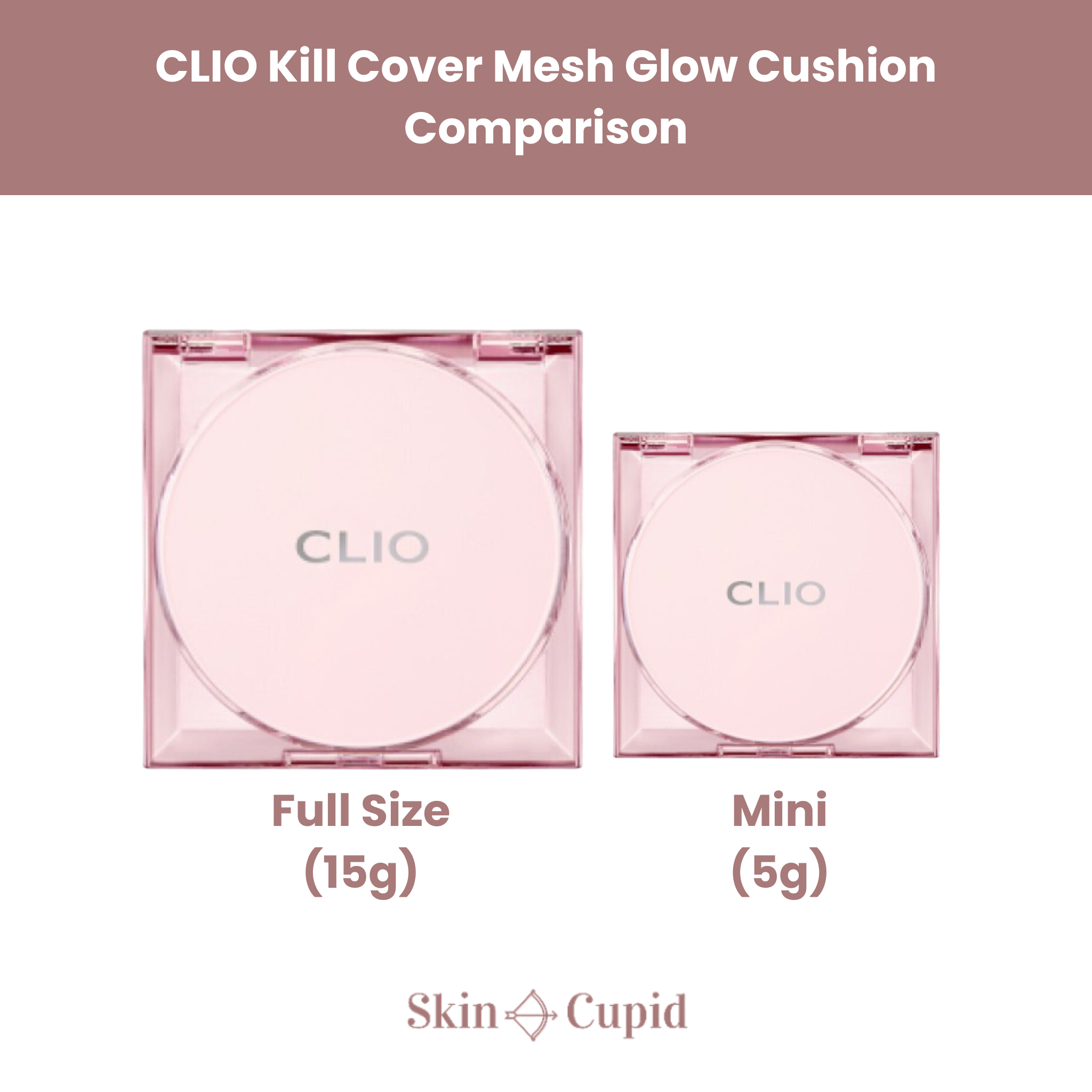 CLIO Kill Cover Mesh Glow Cushion Mini - 3 shades