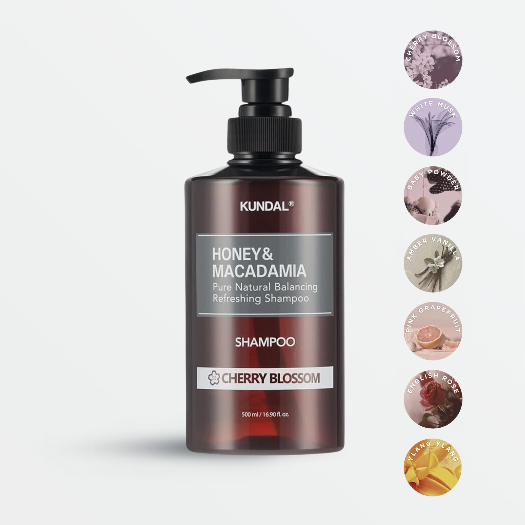 KUNDAL Honey & Macadamia Nature Shampoo - 7 Scents (500ml) – Skin KUNDAL Honey & Macadamia Nature Shampoo - 7 Scents (500ml) – Skin