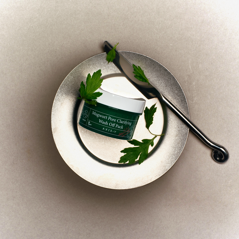 AXIS-Y Mugwort Pore Clarifying Wash-Off Pack (100ml) Skin Cupid STAGE SHOT