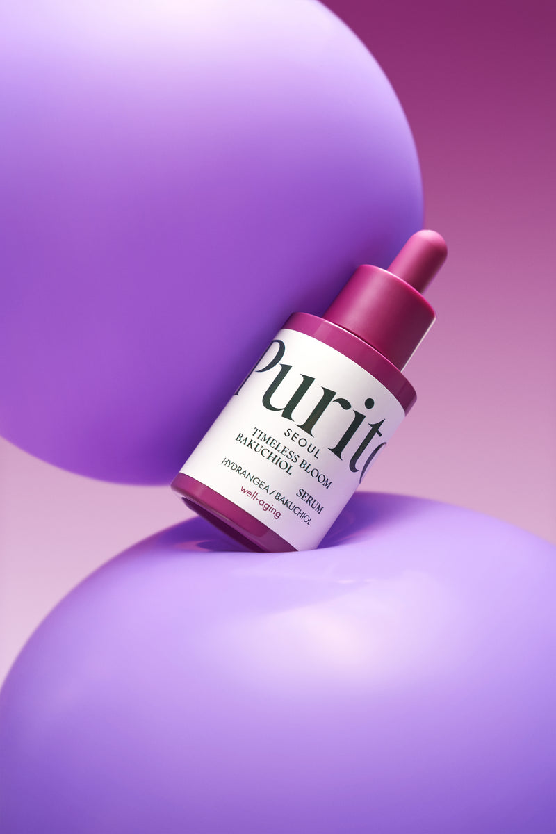 PURITO Bakuchiol Timeless Bloom Revitalising Serum (30ml) CONCEPT SHOT