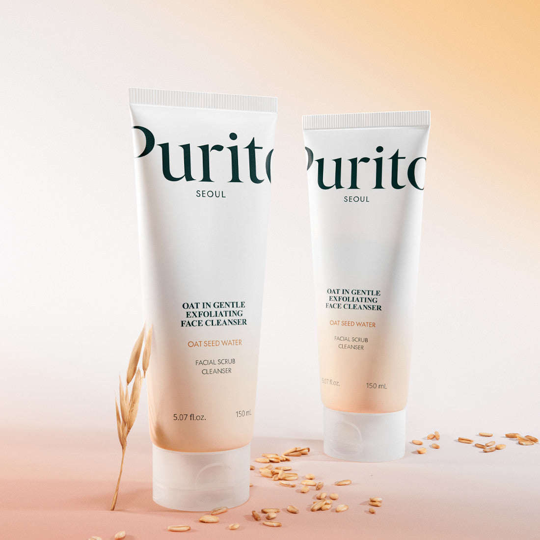 PURITO Oat In Gentle Exfoliating Face Cleanser (150ml) | Skin Cupid