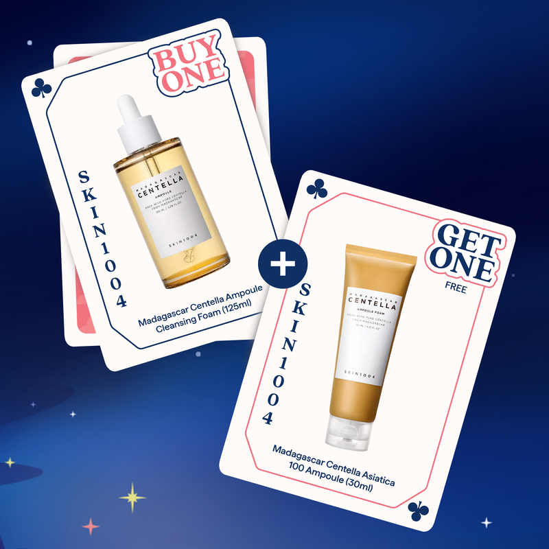 Skin Cupid Black Friday BOGO: Madagascar Centella Ampoule Cleansing Foam (125ml) + Madagascar Centella Asiatica 100 Ampoule (30ml)