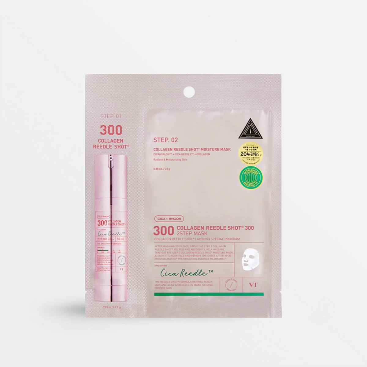 VT COSMETICS Collagen Reedle Shot 300 2-Step Mask – Skin Cupid