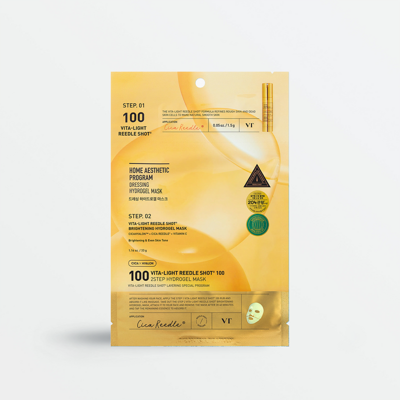 VT Vita-Light Reedle Shot 100 2-Step Hydrogel Mask Skin Cupid