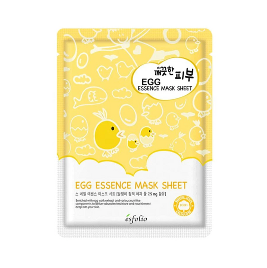 ESFOLIO Pure Skin Egg Essence Mask Sheet kbeauty uk