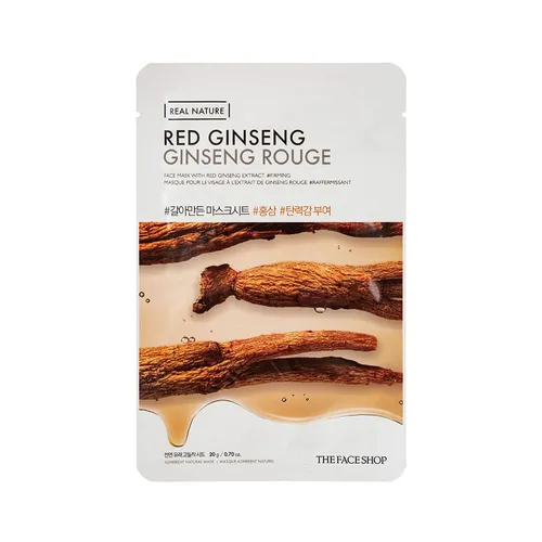 THE FACE SHOP Real Nature Face Mask with Red Ginseng Anti-Ageing sheet mask