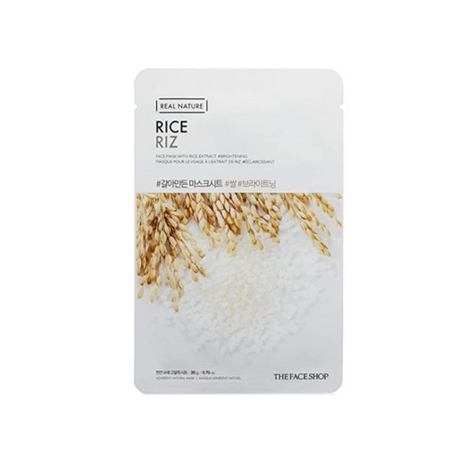 THE FACE SHOP Real Nature Face Mask with Rice Extract Brightening sheet mask